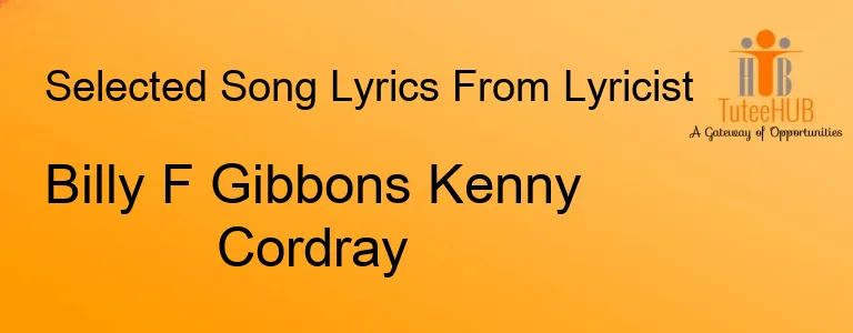 Billy F Gibbons Kenny Cordray