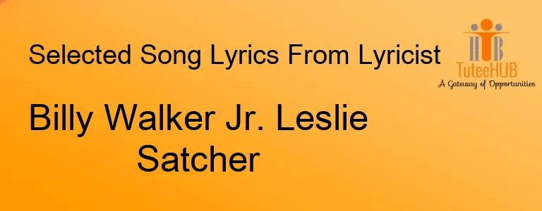 Billy Walker Jr. Leslie Satcher