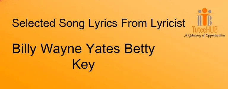 Billy Wayne Yates Betty Key