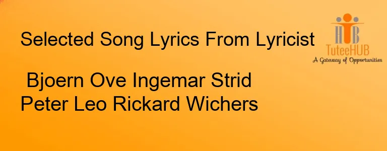 Bjoern Ove Ingemar Strid Peter Leo Rickard Wichers