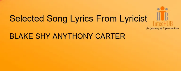 BLAKE SHY ANYTHONY CARTER