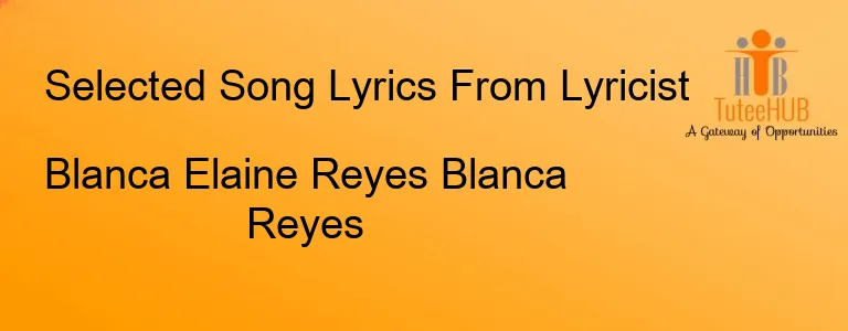 Blanca Elaine Reyes Blanca Reyes