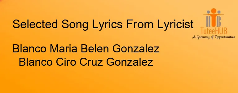 Blanco Maria Belen Gonzalez Blanco Ciro Cruz Gonzalez
