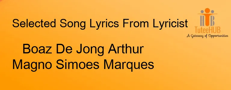Boaz De Jong Arthur Magno Simoes Marques