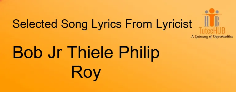 Bob Jr Thiele Philip Roy