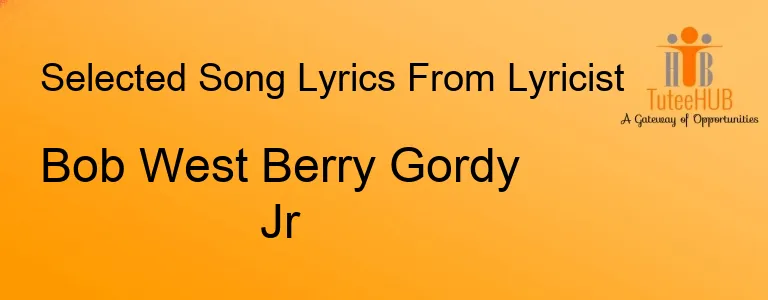 Bob West Berry Gordy Jr