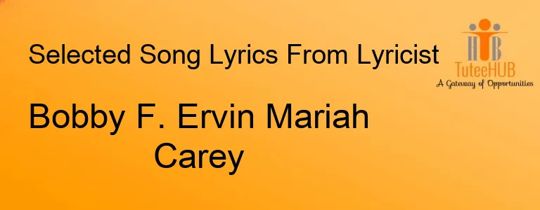 Bobby F. Ervin Mariah Carey