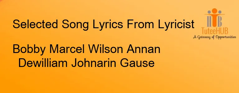 Bobby Marcel Wilson Annan Dewilliam Johnarin Gause