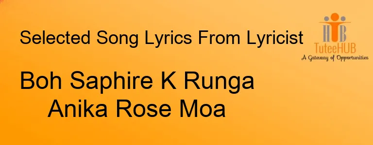 Boh Saphire K Runga Anika Rose Moa