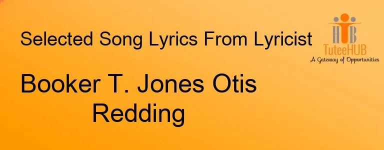 Booker T. Jones Otis Redding