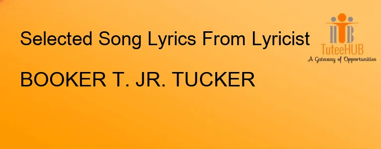 BOOKER T. JR. TUCKER