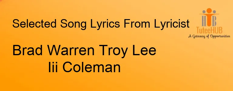 Brad Warren Troy Lee Iii Coleman
