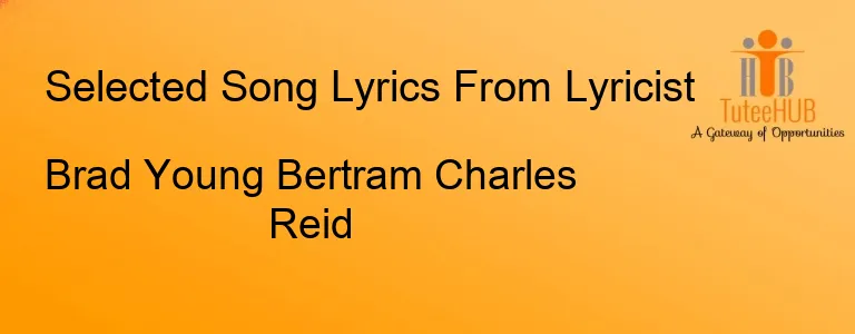 Brad Young Bertram Charles Reid