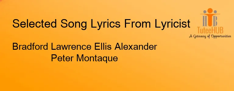 Bradford Lawrence Ellis Alexander Peter Montaque