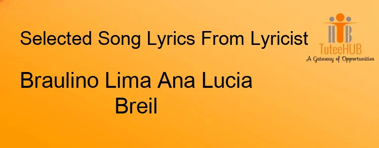 Braulino Lima Ana Lucia Breil