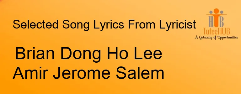 Brian Dong Ho Lee Amir Jerome Salem