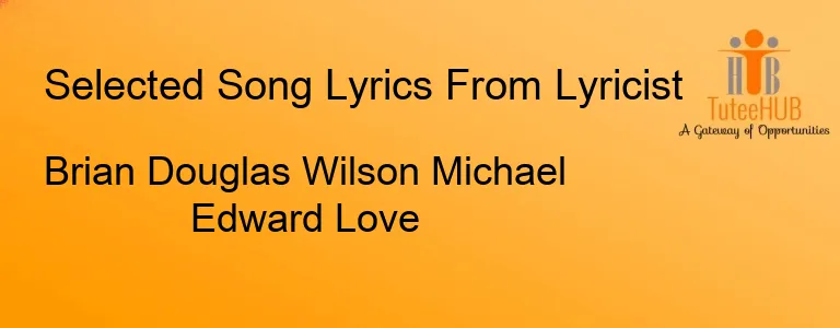 Brian Douglas Wilson Michael Edward Love