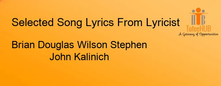 Brian Douglas Wilson Stephen John Kalinich