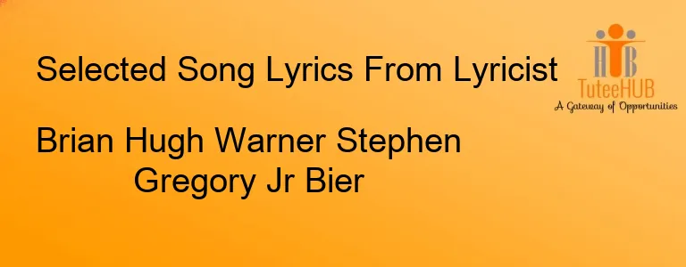 Brian Hugh Warner Stephen Gregory Jr Bier