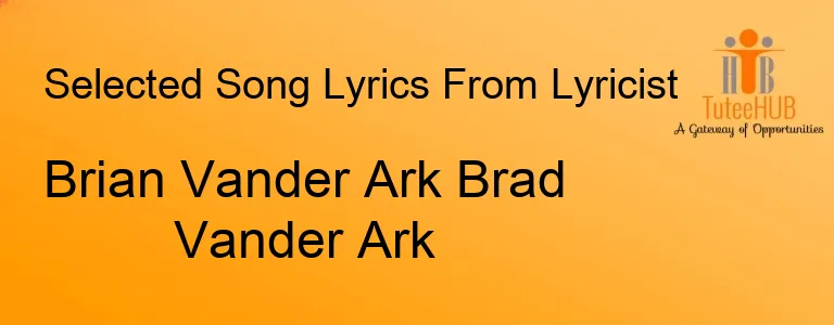 Brian Vander Ark Brad Vander Ark