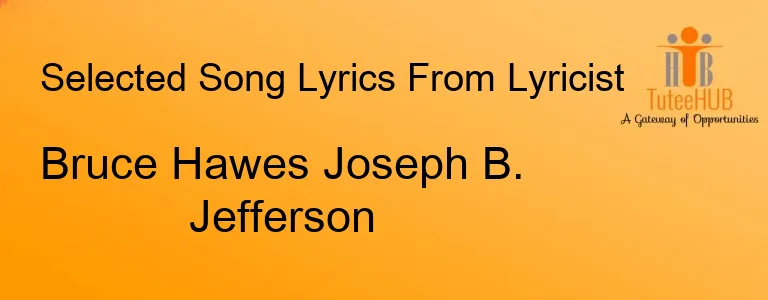 Bruce Hawes Joseph B. Jefferson