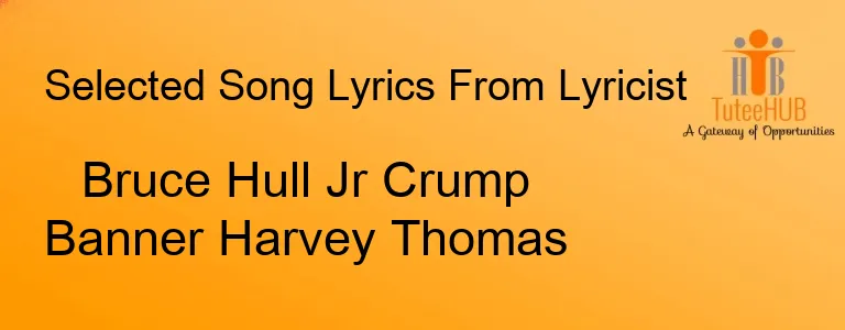 Bruce Hull Jr Crump Banner Harvey Thomas