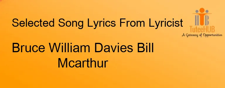 Bruce William Davies Bill Mcarthur