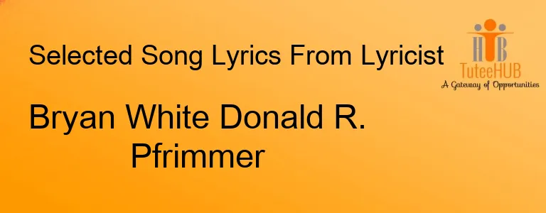 Bryan White Donald R. Pfrimmer