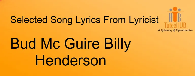 Bud Mc Guire Billy Henderson