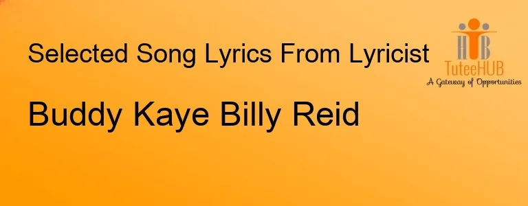 Buddy Kaye Billy Reid