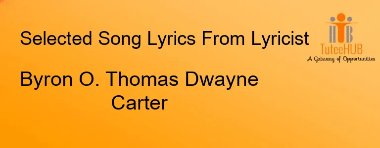 Byron O. Thomas Dwayne Carter