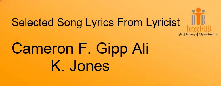 Cameron F. Gipp Ali K. Jones