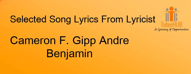 Cameron F. Gipp Andre Benjamin