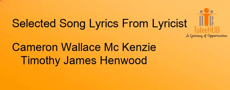 Cameron Wallace Mc Kenzie Timothy James Henwood