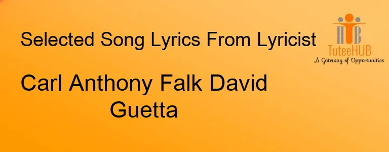 Carl Anthony Falk David Guetta