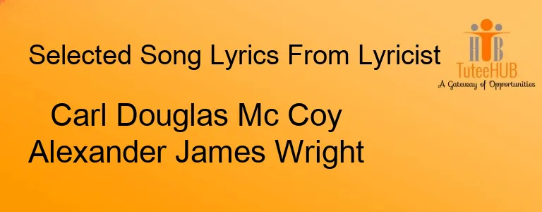 Carl Douglas Mc Coy Alexander James Wright