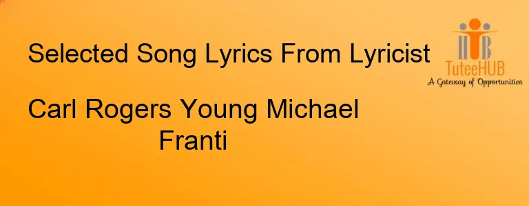 Carl Rogers Young Michael Franti
