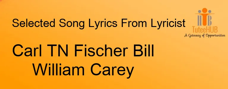 Carl TN Fischer Bill William Carey