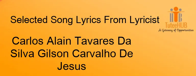 Carlos Alain Tavares Da Silva Gilson Carvalho De Jesus