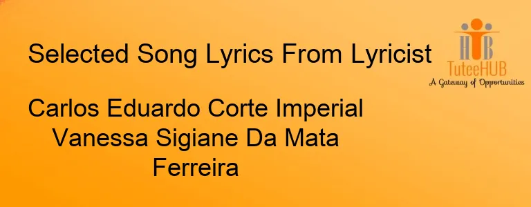 Carlos Eduardo Corte Imperial Vanessa Sigiane Da Mata Ferreira