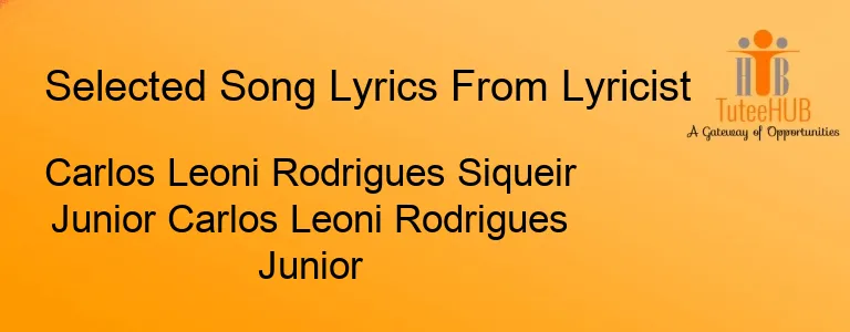 Carlos Leoni Rodrigues Siqueir Junior Carlos Leoni Rodrigues Junior