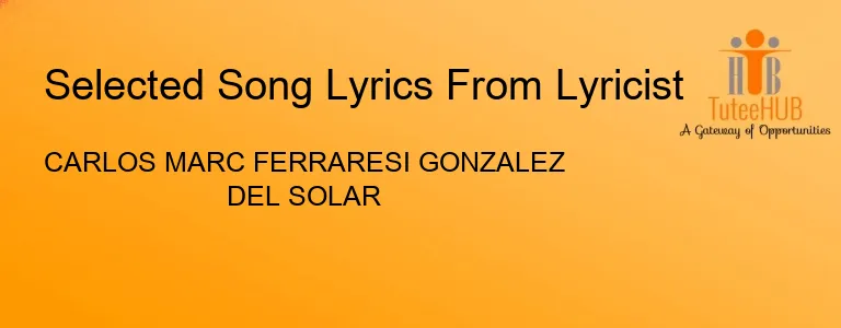 CARLOS MARC FERRARESI GONZALEZ DEL SOLAR