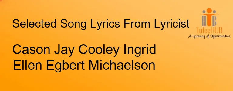 Cason Jay Cooley Ingrid Ellen Egbert Michaelson