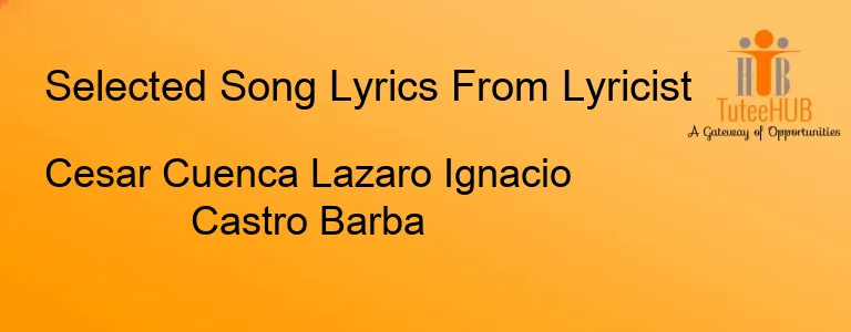 Cesar Cuenca Lazaro Ignacio Castro Barba