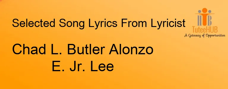Chad L. Butler Alonzo E. Jr. Lee
