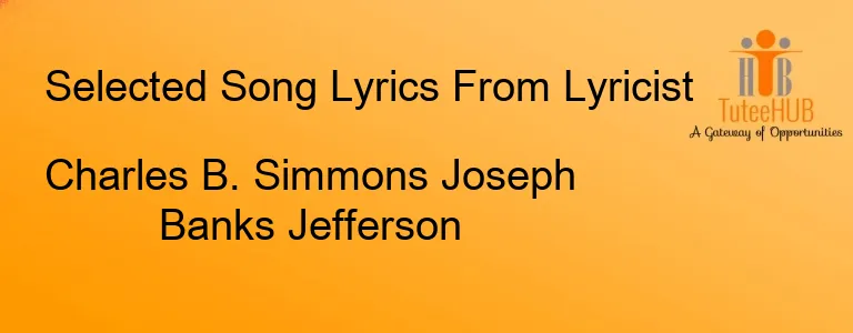 Charles B. Simmons Joseph Banks Jefferson