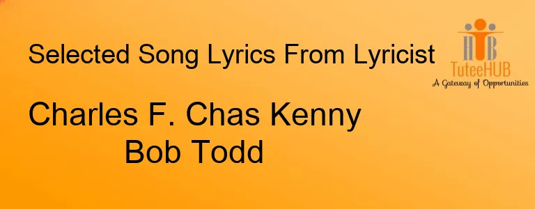 Charles F. Chas Kenny Bob Todd