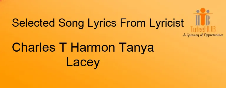 Charles T Harmon Tanya Lacey
