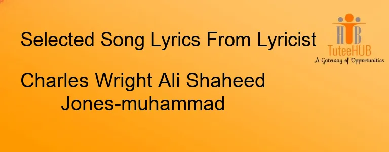 Charles Wright Ali Shaheed Jones-muhammad