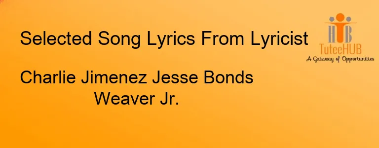 Charlie Jimenez Jesse Bonds Weaver Jr.
